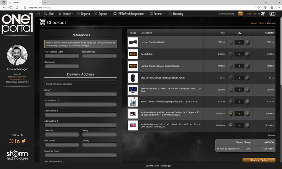 one-portal-checkout-screenshot