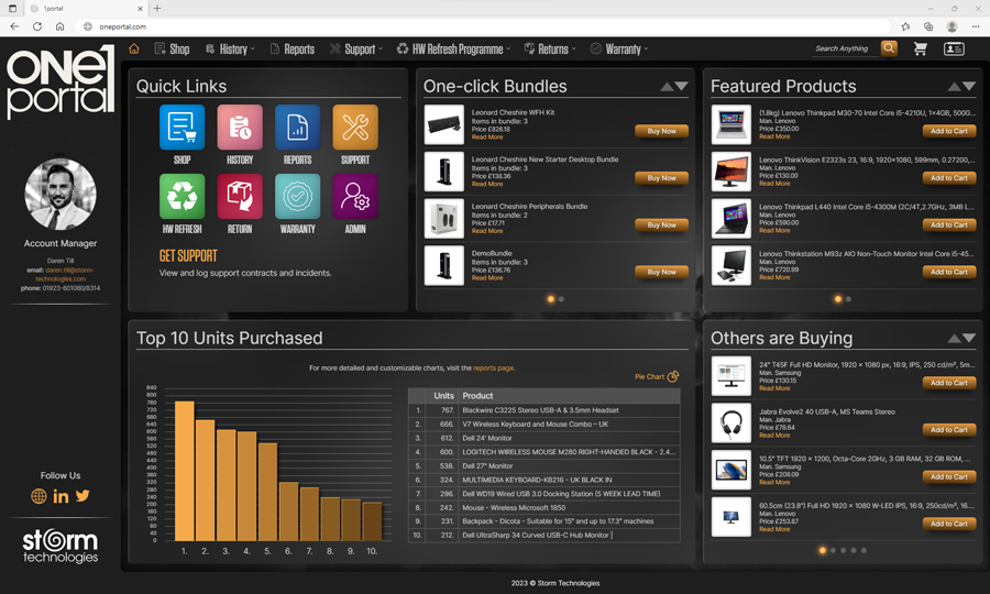 one-portal-home-screenshot